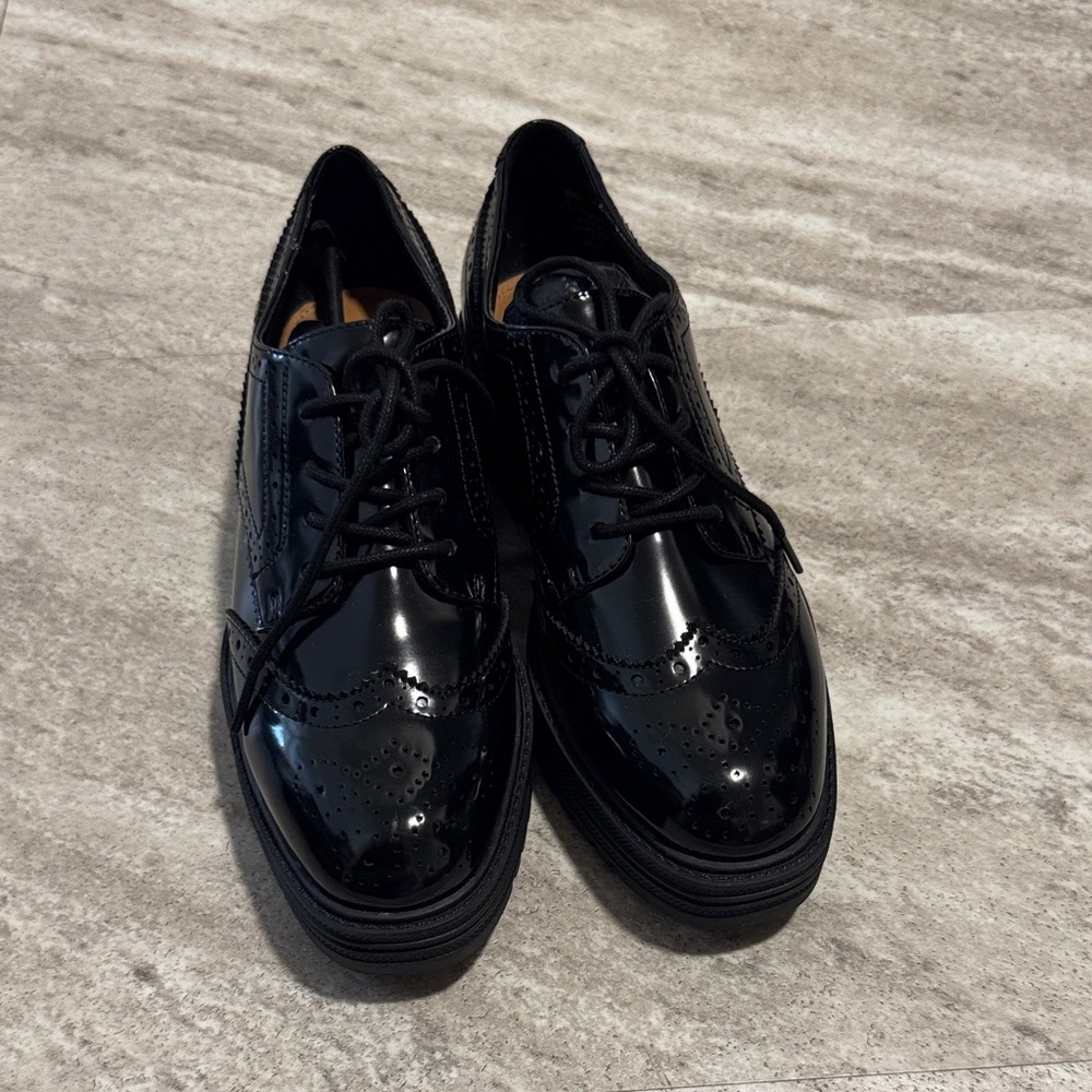 Nine West Oxford lace up loafer flat 79|A4